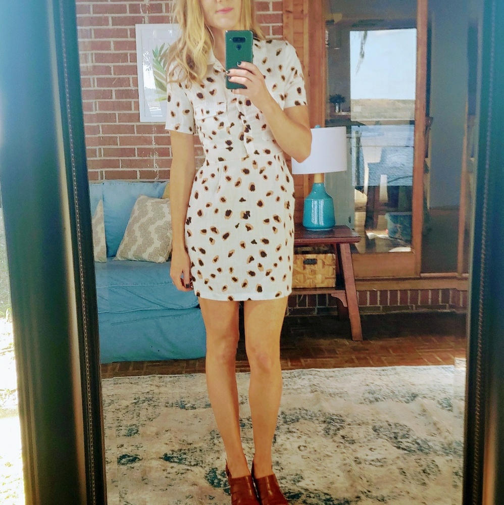 💃2/$24 3 days!! Animal print verge girl dress